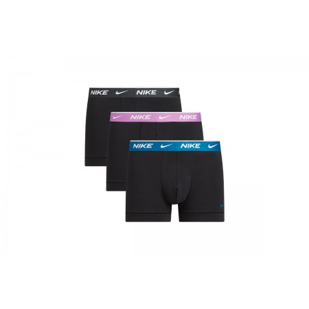 Nike Dri-FIT Trunk Shorty 3 Pack Ανδρικά Εσώρουχα Boxer Μαύρα