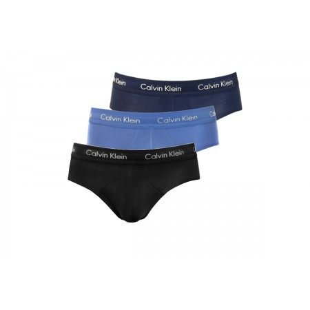 Calvin Klein Hip Brief Εσώρουχο Σλιπ Ανδρικό 3-Τεμάχια 