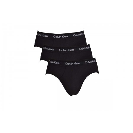 Calvin Klein Cotton Stretch Εσώρουχο Σλιπ Ανδρικό 3-Τεμάχια 