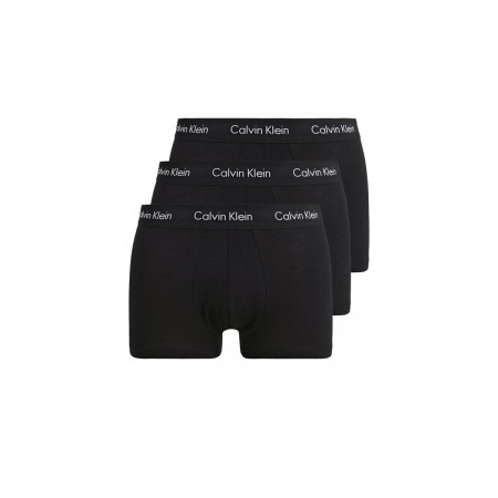 Calvin Klein Cotton Stretch Low Rise Trunk Εσώρουχο Boxer Ανδρικό 3-Τεμάχ 