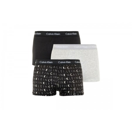 Calvin Klein Low Rise Trunk 3Pk Εσώρουχο Boxer 3-Τεμάχια 