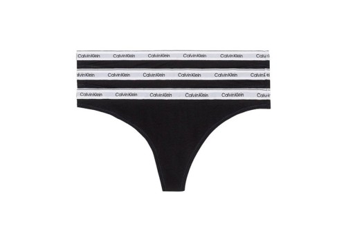 Calvin Klein Icon Logo Εσώρουχο String Γυναικείο 3-Τεμάχια (000QD5209E UB1)