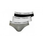 Calvin Klein Hip Brief 3Pk Εσώρουχα Σλιπ 3-Τεμάχια (000U2661G H50)