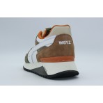 W6Yz Yak-M Ανδρικά Sneakers Λευκά, Χακί, Καφέ, Εκρού