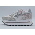 W6Yz Deva-W Γυναικεία Sneakers Ροζ, Ασημί, Λευκά