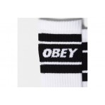 Obey Cooper Ii Κάλτσες Ψηλές 1 Ζευγάρι (100260093 WHITE-BLACK)