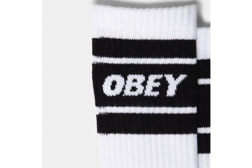 Obey Cooper Ii Κάλτσες Ψηλές 1 Ζευγάρι (100260093 WHITE-BLACK)