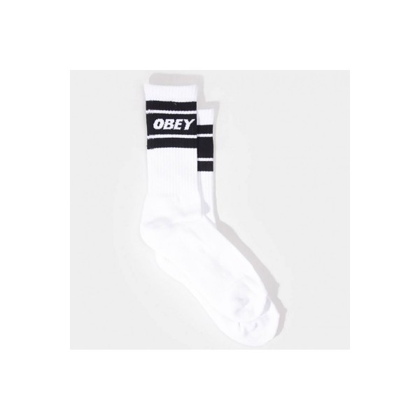 Obey Cooper Ii Κάλτσες Ψηλές 1 Ζευγάρι (100260093 WHITE-BLACK)