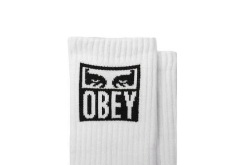Obey Eyes Icon Κάλτσες Ψηλές 1 Ζευγάρι (100260141 WHITE)
