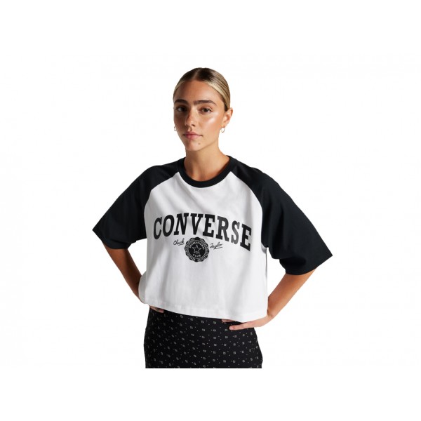 Converse Crop Top Κοντομάνικο Γυναικείο (10026050-A01)