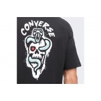 Converse Spray Paint Ανδρικό Κοντομάνικο T-Shirt Μαύρο