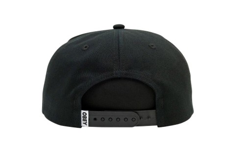 Obey Lowercase 5 Panel Καπέλο Snapback (100490108 BLACK)