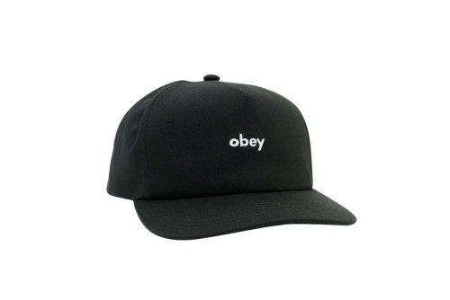 Obey Lowercase 5 Panel Καπέλο Snapback (100490108 BLACK)