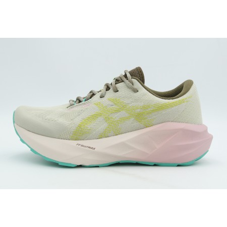 ASICS Novablast 5 Αθλητικά Παπούτσια Trail Running Μπεζ, Φυτρί, Ροζ