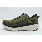 Hoka One One Bondi 7 Ανδρικά Αθλητικά Παπούτσια για Τρέξιμο Χακί, Μαύρα, Εκρού