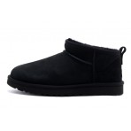 Ugg Classic Ultra Mini Γυναικεία Μποτάκια Μαύρα