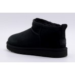 Ugg Classic Ultra Mini Γυναικεία Μποτάκια Μαύρα