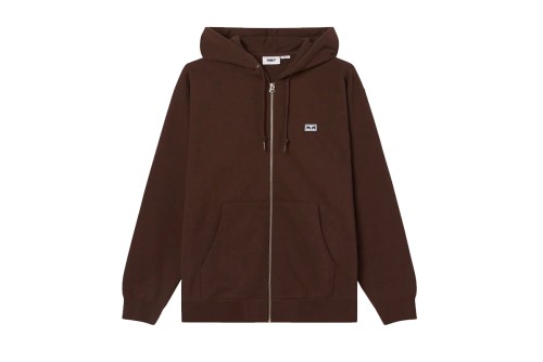 Obey Established Works Eyes Zip Ζακέτα Βαμβακερή Ανδρ (112460023 JAVA BROWN)