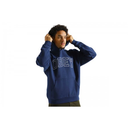 Obey Institute Extra Heavy  Hoodie Ανδρικό (112470195 ACADEMY NAVY)