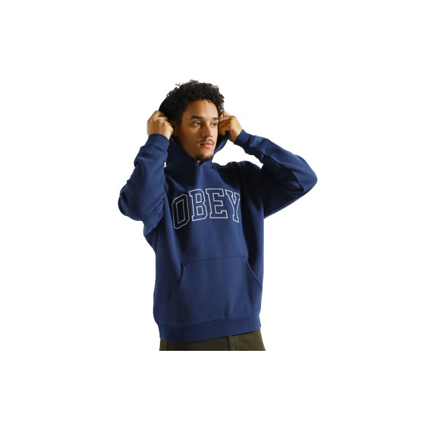 Obey Institute Extra Heavy  Hoodie Ανδρικό (112470195 ACADEMY NAVY)