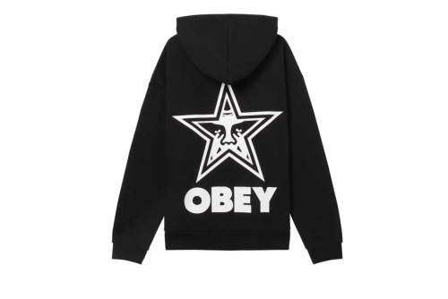 Obey Bold Star Extra Heavy Hoodie Ανδρικό (112470224 BLACK)
