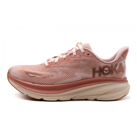 Hoka One One Clifton 9 Αθλητικά Παπούτσια Ροζ