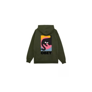 Obey Quarter Icon Premium Hoodie Ανδρικό (112844193 DEEP LICHEN GREEN)