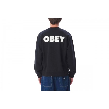 Obey Bold Crew Fleece Μπλούζα Με Λαιμόκοψη Ανδρική 