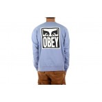 Obey Eyes Icon Crew Μπλούζα Με Λαιμόκοψη (112863126 DIGITAL VIOLET)