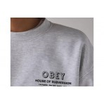 Obey House Of Subversion Premium Μπλούζα Με Λαιμόκοψη Ανδρική (112864195 HEATHER GREY)