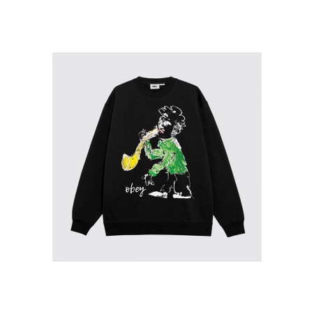 Obey Jazz Player Premium Μπλούζα Με Λαιμόκοψη Ανδρική 