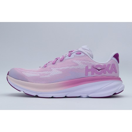 Hoka One One Clifton 9 Αθλητικά Παπούτσια για Τρέξιμο Λιλά, Λευκά