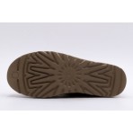 Ugg Classic Mini Zipper Tape Logo Γυναικεία Μποτάκια Καφέ