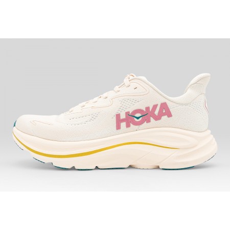Hoka One One Clifton 10 Αθλητικά Παπούτσια για Τρέξιμο Εκρού, Σάπιο Μήλο