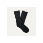 Ugg Marleny Whipstitch Kάλτσες Ψηλές 1 Ζευγάρι (1163870 BLACK-CREAM)