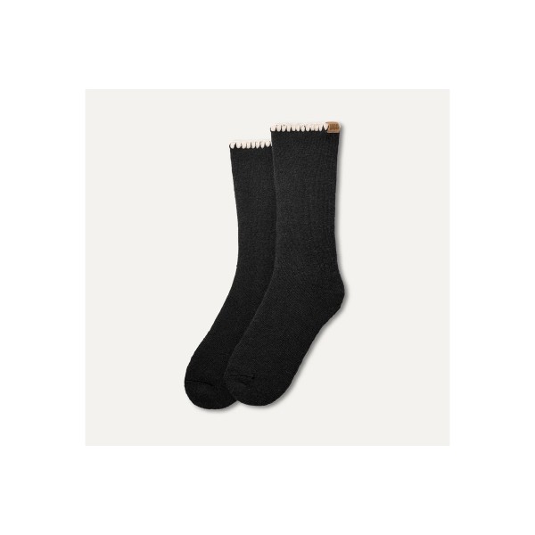 Ugg Marleny Whipstitch Kάλτσες Ψηλές 1 Ζευγάρι (1163870 BLACK-CREAM)