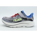 Hoka One One Clifton 10 Παιδικά Αθλητικά Παπούτσια για Τρέξιμο Γκρι, Μπλε, Κίτρινα Φλούο, Λευκά