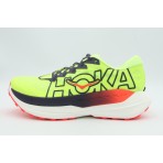 Hoka One One Rocket X Trail Ανδρικά Αθλητικά Παπούτσια Trail Running Λαχανί, Μαύρα, Πορτοκαλί, Λευκά