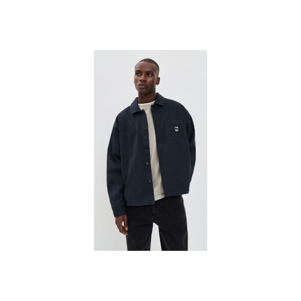 Obey Harvey Shirt Πουκάμισο Μακρυμάνικο Ανδρικό (121160066 BLACK FADED WASH)