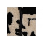 Obey Shaggy Ανδρικό Μπουφάν Sherpa Εκρού, Μαύρο