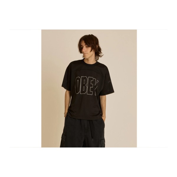 Obey Johnson Practice Jersey T-Shirt Ανδρικό (131080371 BLACK)