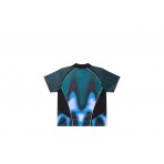 Obey Blurred Soccer Jersey V-Neck Ανδρικό Κοντομάνικο T-Shirt Πετρόλ, Μαύρο, Μπλε, Λευκό