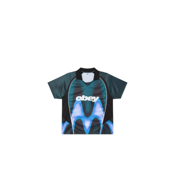 Obey Blurred Soccer Jersey V-Neck T-Shirt Ανδρικό (131080378 DARK TEAL MULTI)