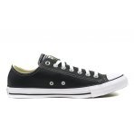 Converse Chuck Taylor All Star Low Leather Sneakers Μαύρα, Λευκά