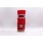 Moon Boot Icon Γυναικείες Μπότες Χιονιού Κόκκινες, Λευκές