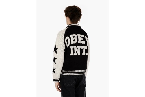 Obey Int. Cowichan Ζακέτα Πλεκτή Ανδρική (151010042 BLACK)