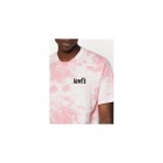 Levi's Relaxed Fit Tee Ανδρικό Κοντομάνικο T-Shirt Ροζ, Λευκό