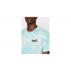 Levi's Relaxed Fit Tee Ανδρικό Κοντομάνικο T-Shirt Γαλάζιο,Λευκό