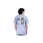 Obey Eyes Icon 2 Ανδρικό Κοντομάνικο T-Shirt Βιολετί