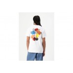 Obey Studios Palette Ανδρικό Κοντομάνικο T-Shirt Λευκό